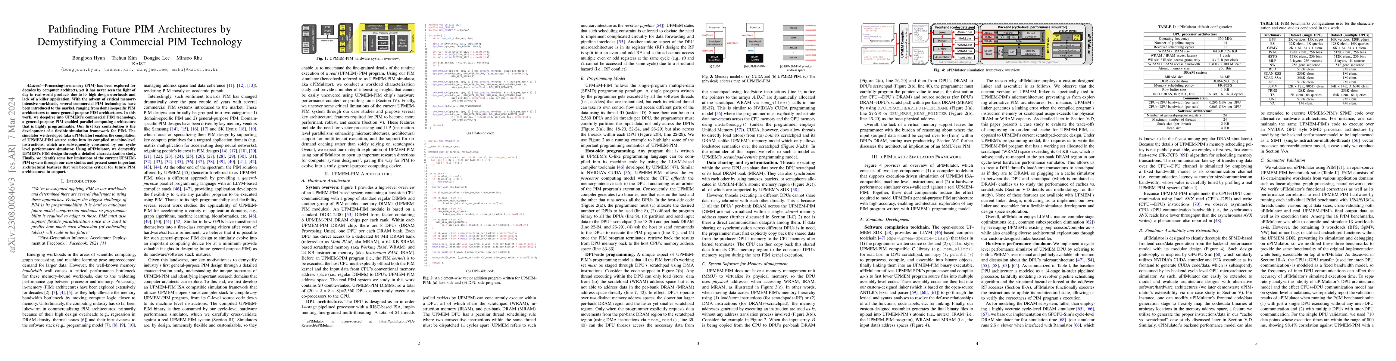 Thumbnail for Pathfinding Future PIM Architectures by Demystifying a Commercial PIM
  Technology