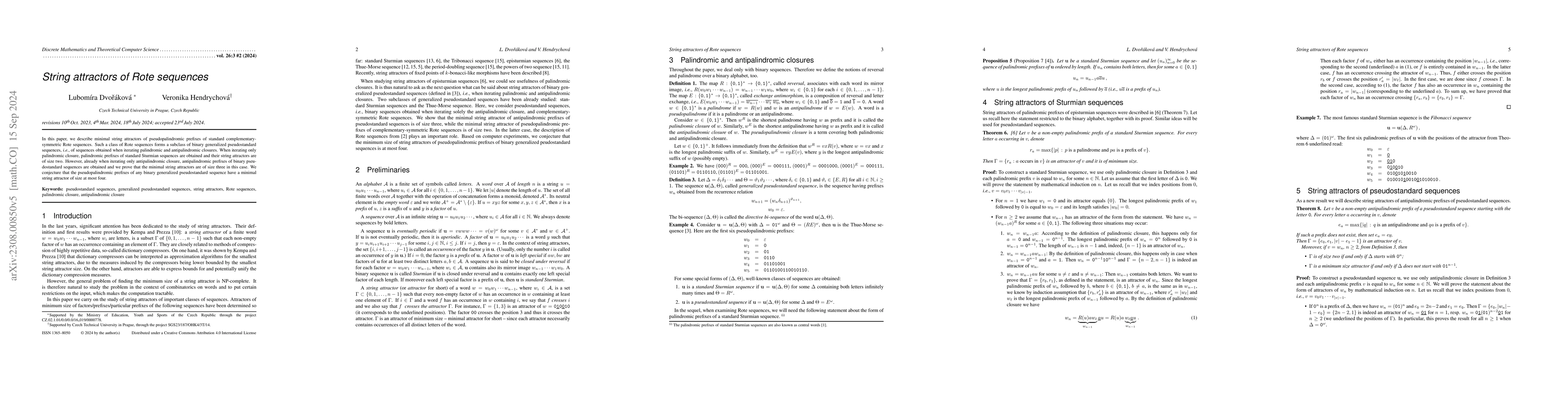 Thumbnail for String attractors of Rote sequences