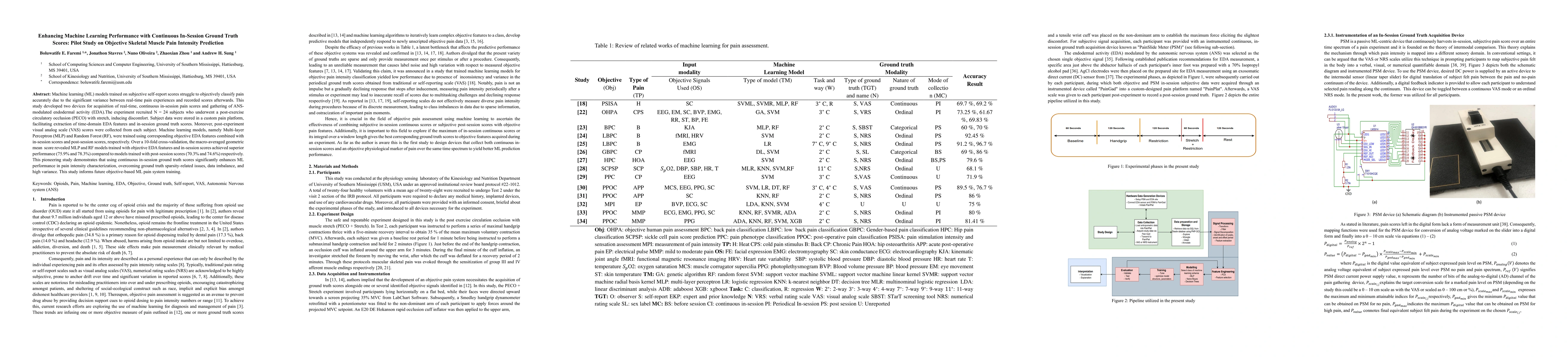 Thumbnail for Enhancing Machine Learning Performance with Continuous In-Session Ground
  Truth Scores: Pilot Study on Objective Skeletal Muscle Pain Intensity
  Prediction