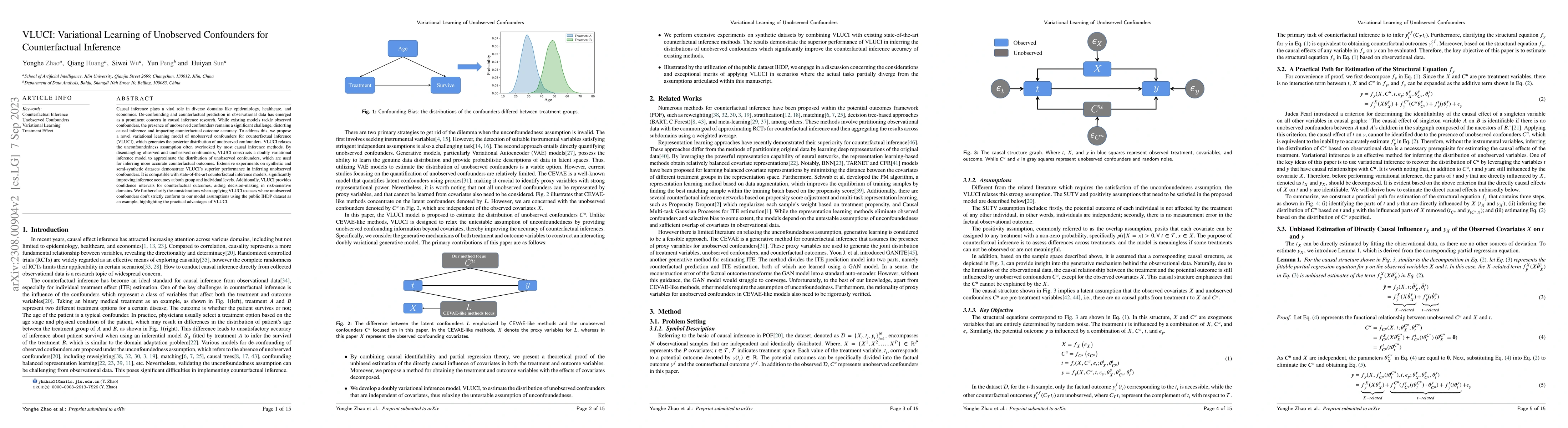 Thumbnail for VLUCI: Variational Learning of Unobserved Confounders for Counterfactual
  Inference