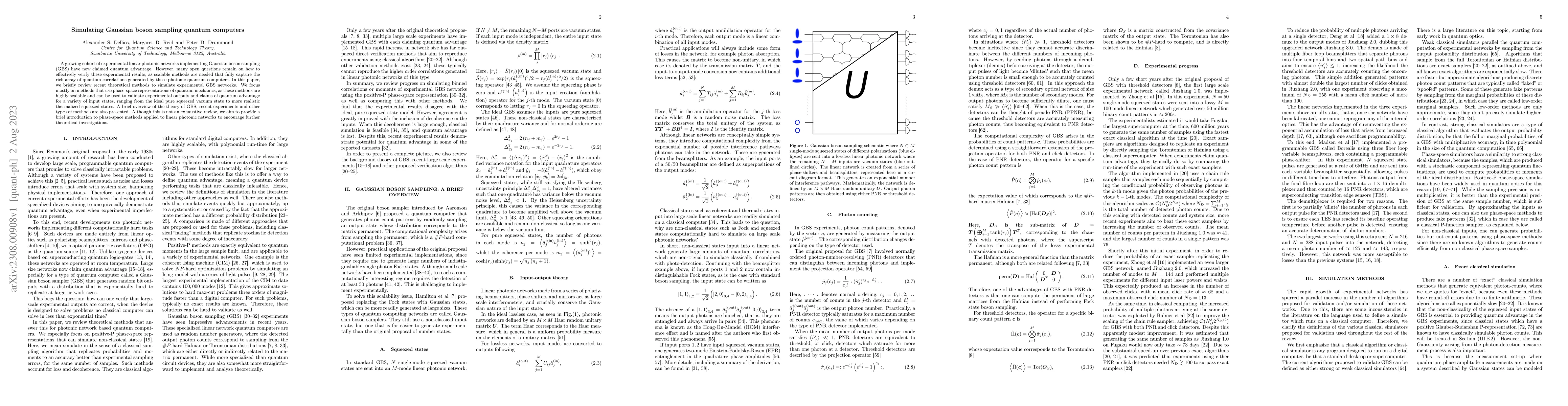 Thumbnail for Simulating Gaussian boson sampling quantum computers