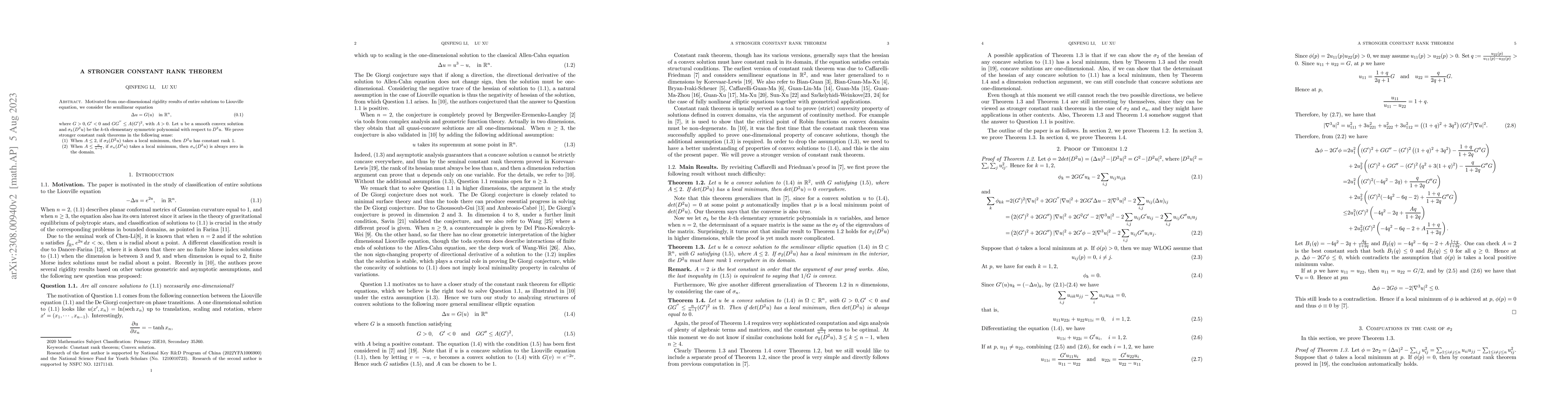 Thumbnail for A stronger constant rank theorem