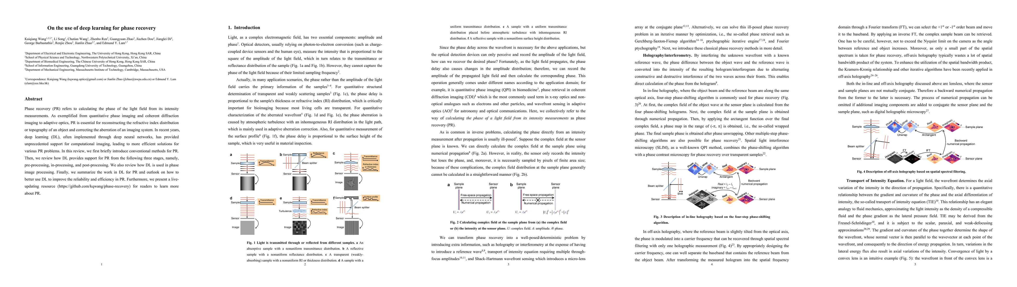 Thumbnail for On the use of deep learning for phase recovery