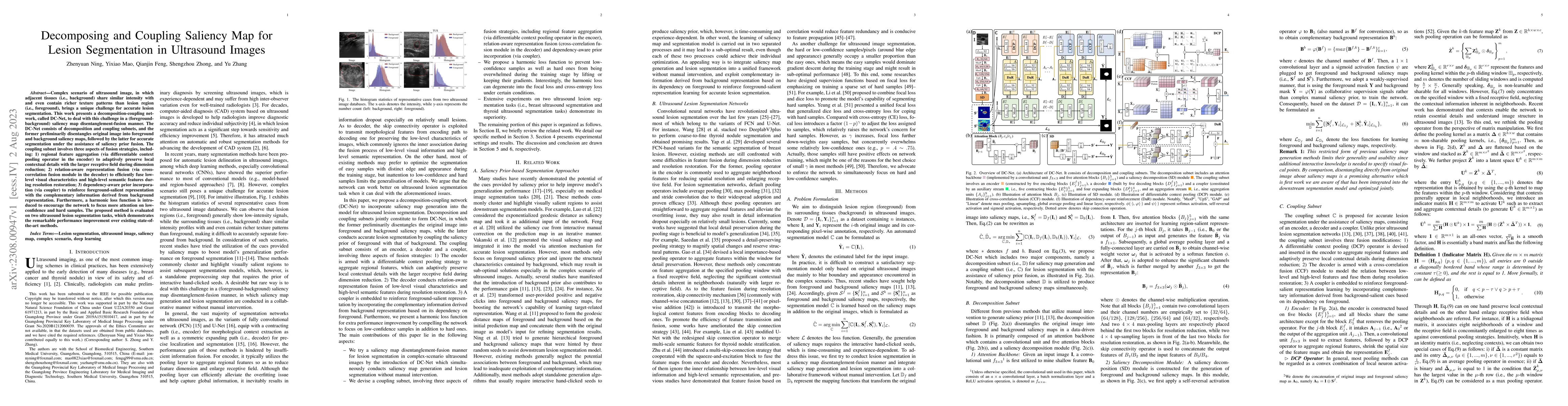Thumbnail for Decomposing and Coupling Saliency Map for Lesion Segmentation in
  Ultrasound Images