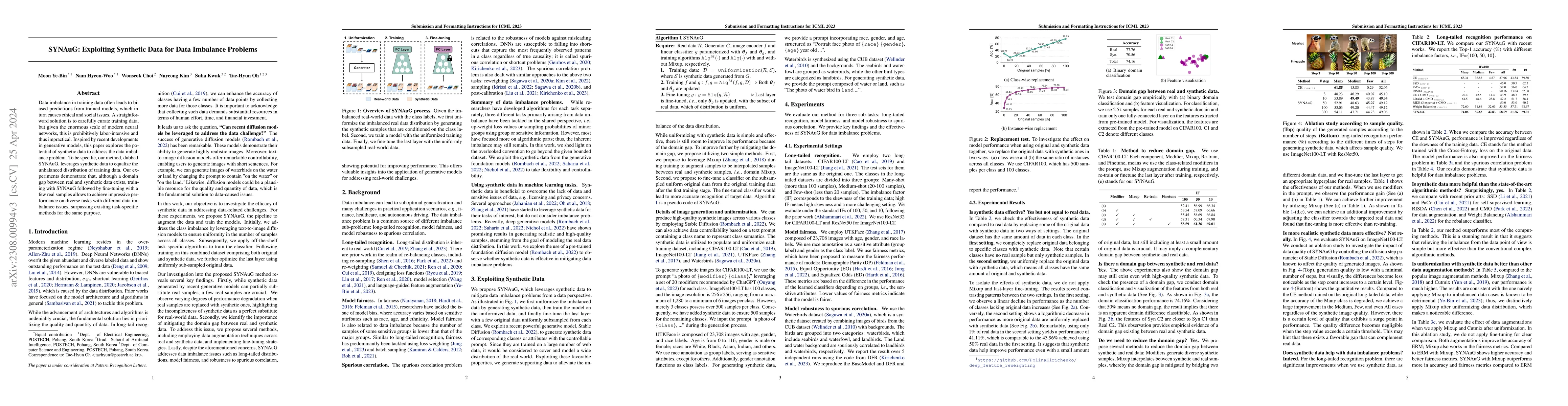Thumbnail for SYNAuG: Exploiting Synthetic Data for Data Imbalance Problems