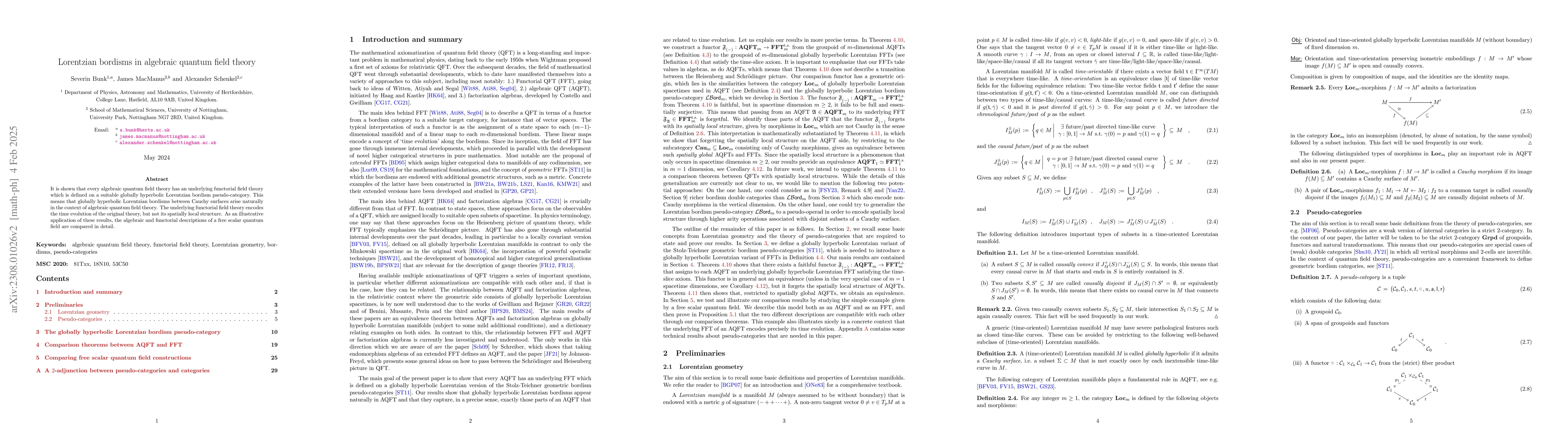 Thumbnail for Lorentzian bordisms in algebraic quantum field theory