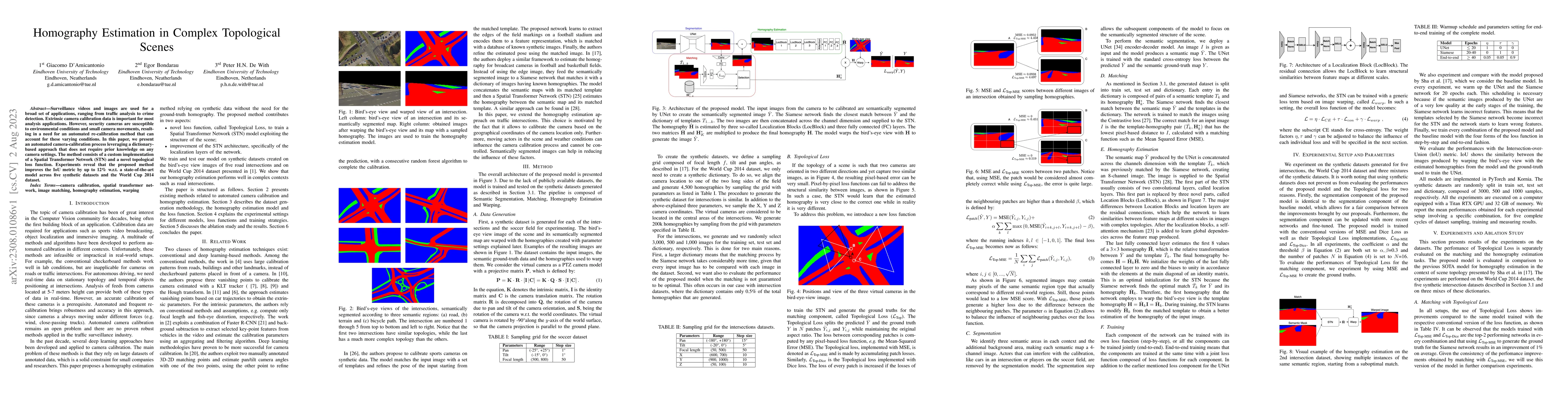 Thumbnail for Homography Estimation in Complex Topological Scenes