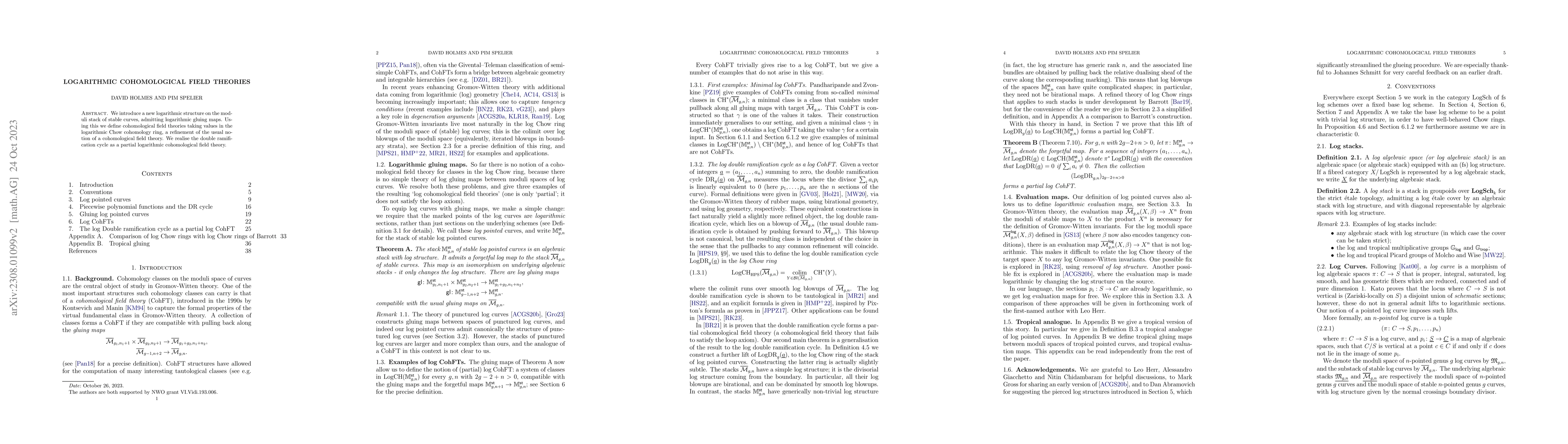Thumbnail for Logarithmic cohomological field theories