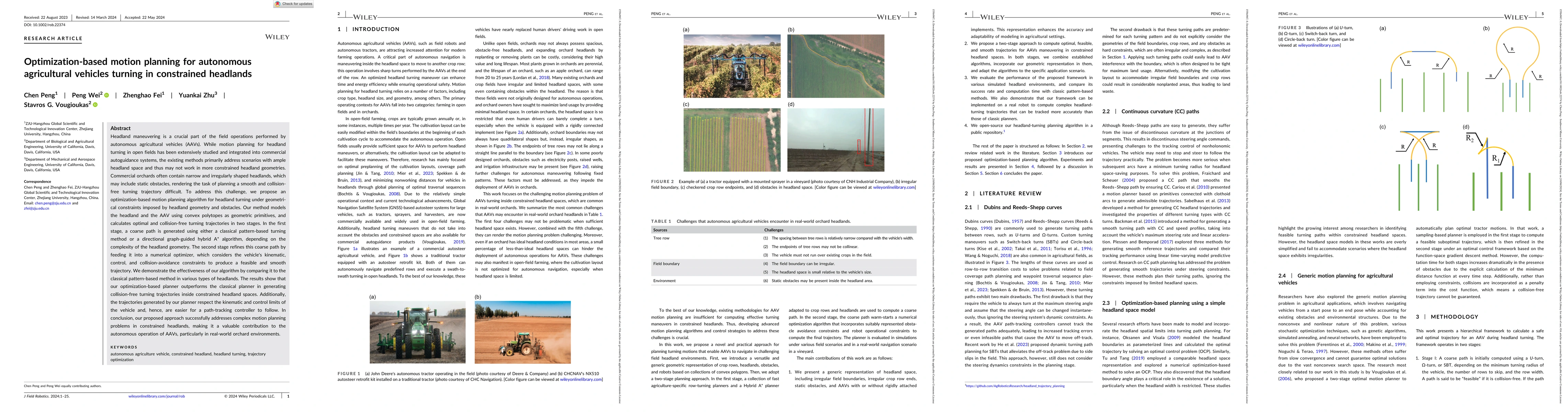 Thumbnail for Optimization-Based Motion Planning for Autonomous Agricultural Vehicles
  Turning in Constrained Headlands