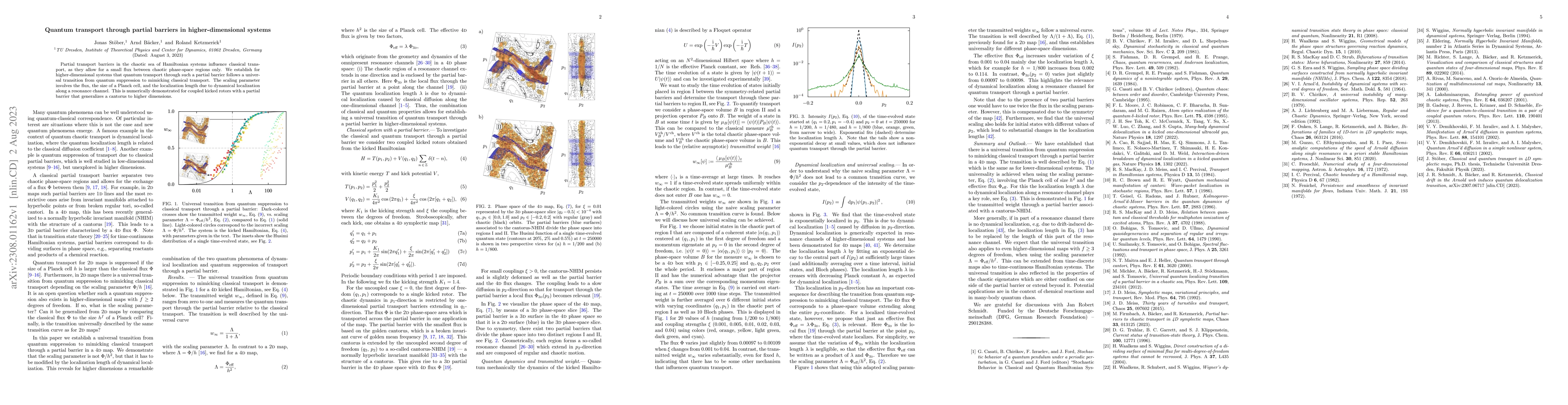 Thumbnail for Quantum transport through partial barriers in higher-dimensional systems