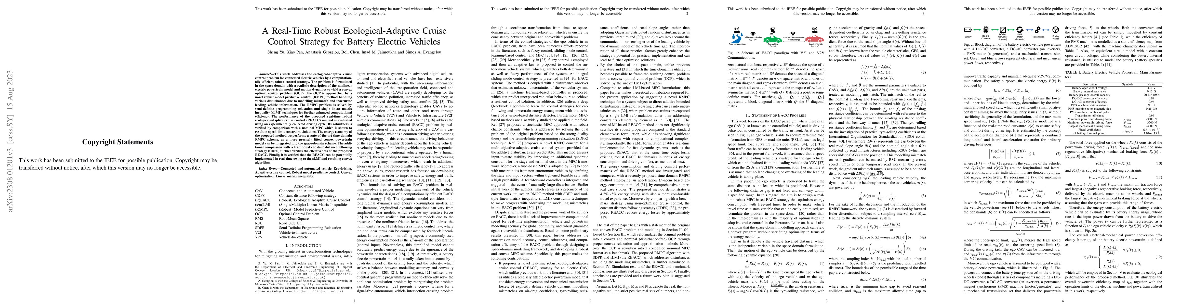 Thumbnail for A Real-Time Robust Ecological-Adaptive Cruise Control Strategy for
  Battery Electric Vehicles