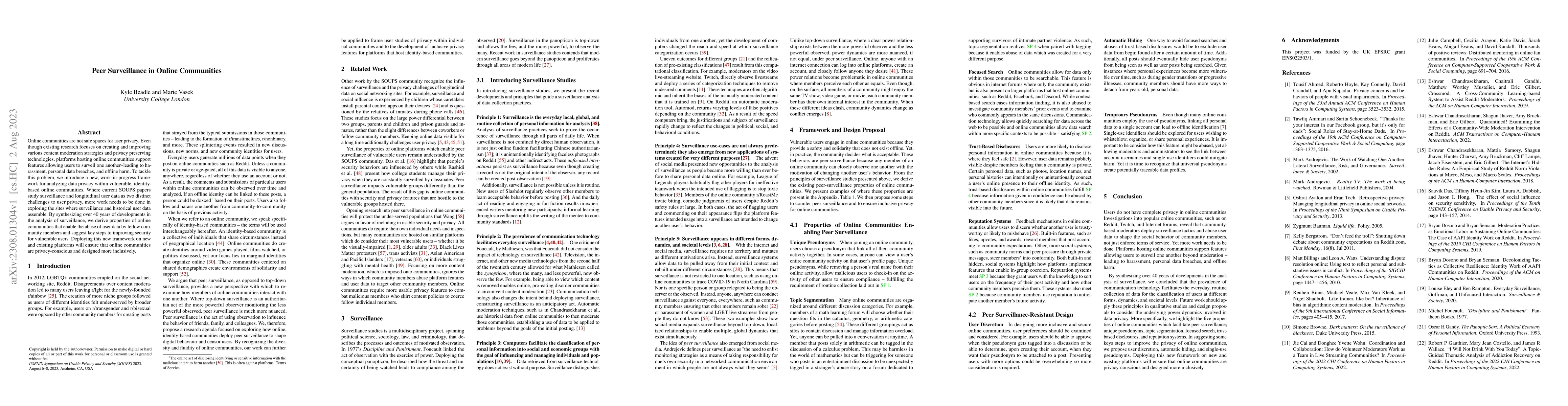 Thumbnail for Peer Surveillance in Online Communities