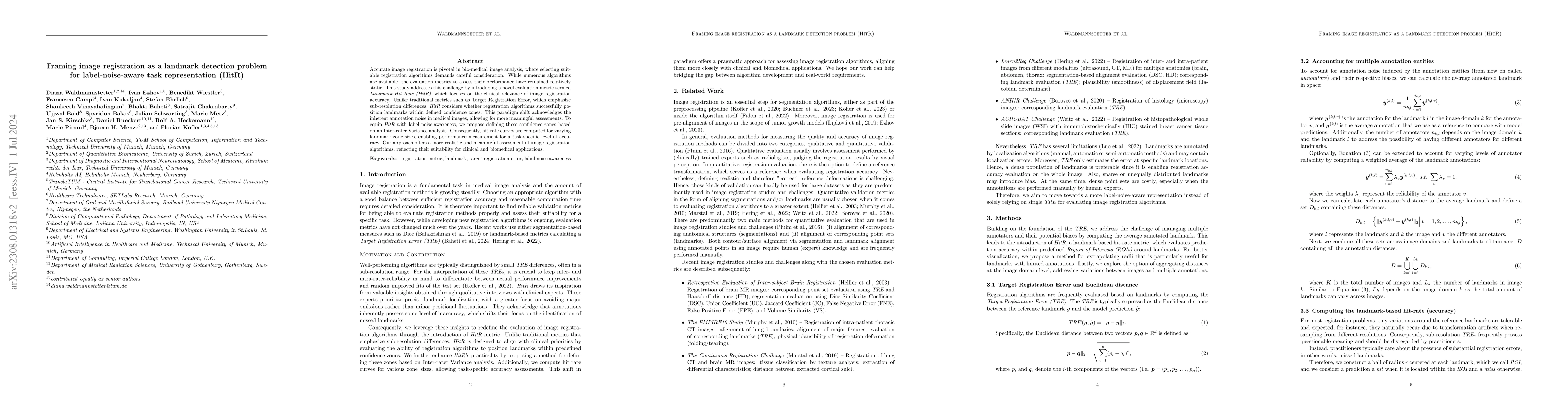 Thumbnail for Framing image registration as a landmark detection problem for
  label-noise-aware task representation (HitR)