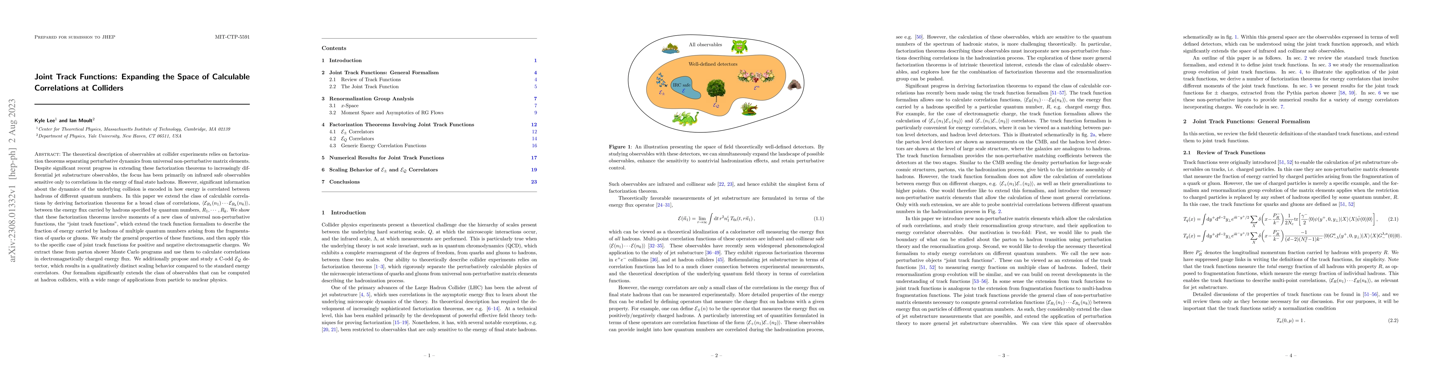 Thumbnail for Joint Track Functions: Expanding the Space of Calculable Correlations at
  Colliders