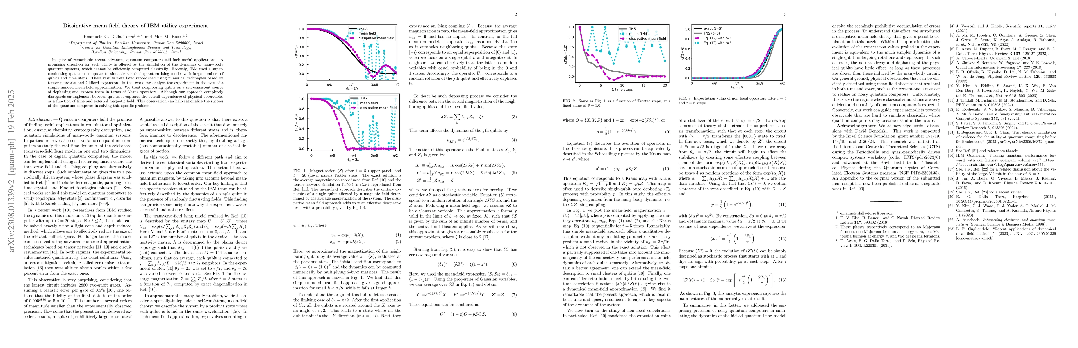 Thumbnail for Dissipative mean-field theory of IBM utility experiment