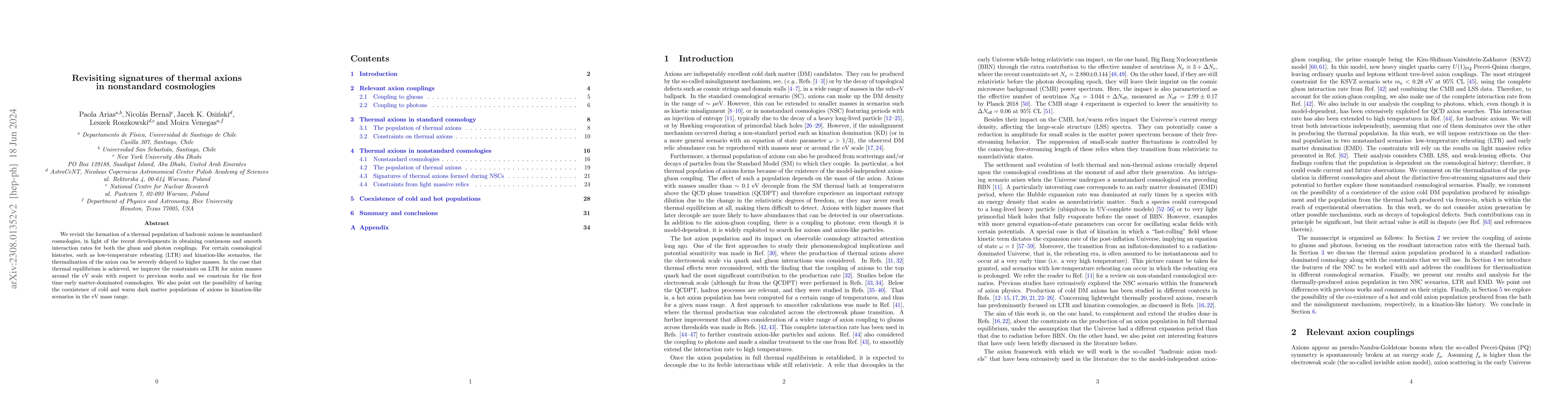 Thumbnail for Revisiting signatures of thermal axions in nonstandard cosmologies