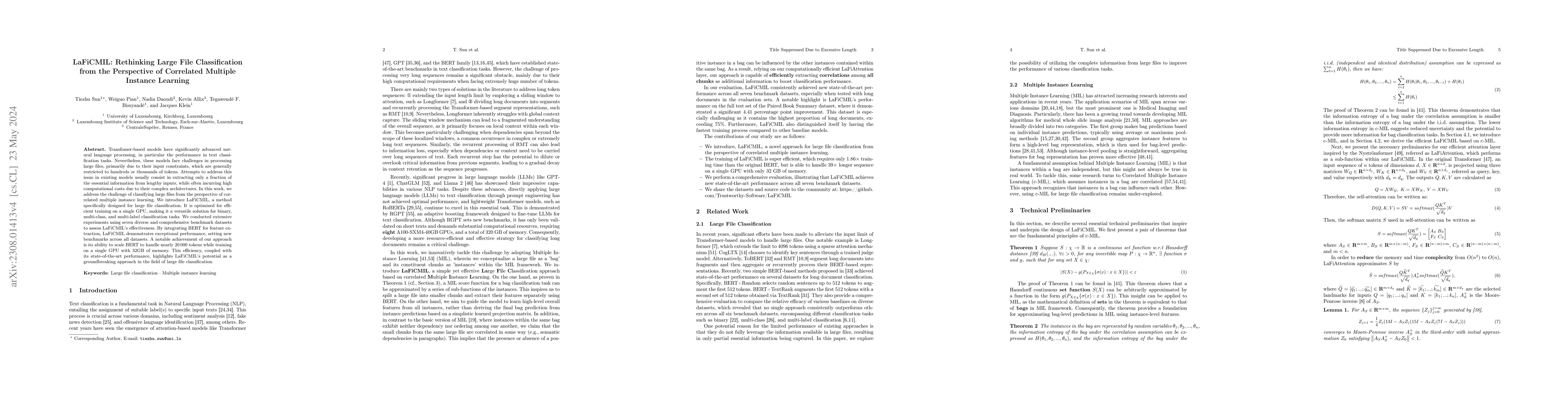 Thumbnail for LaFiCMIL: Rethinking Large File Classification from the Perspective of
  Correlated Multiple Instance Learning