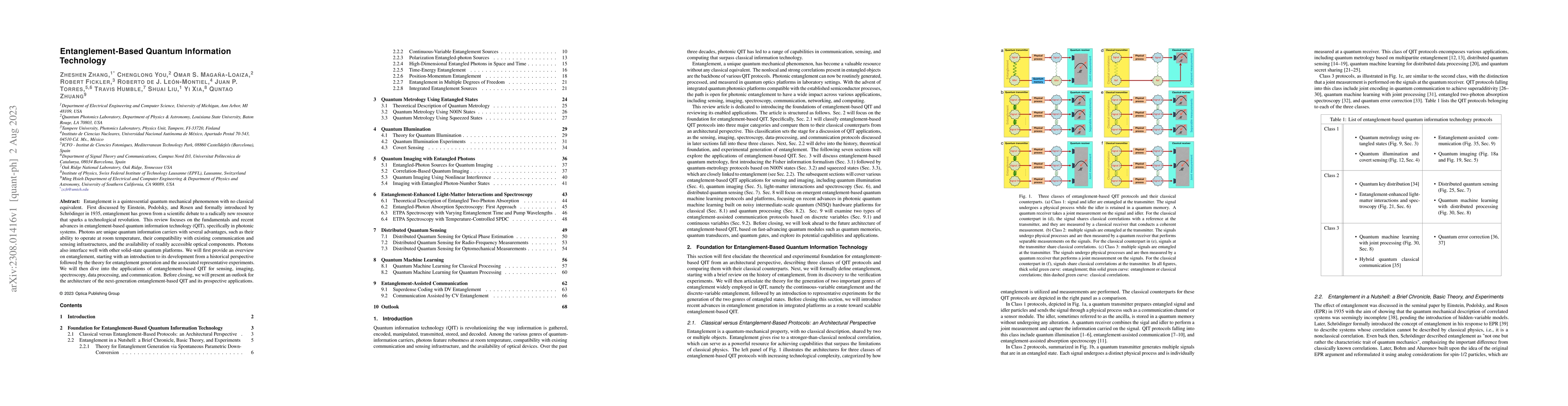 Thumbnail for Entanglement-Based Quantum Information Technology