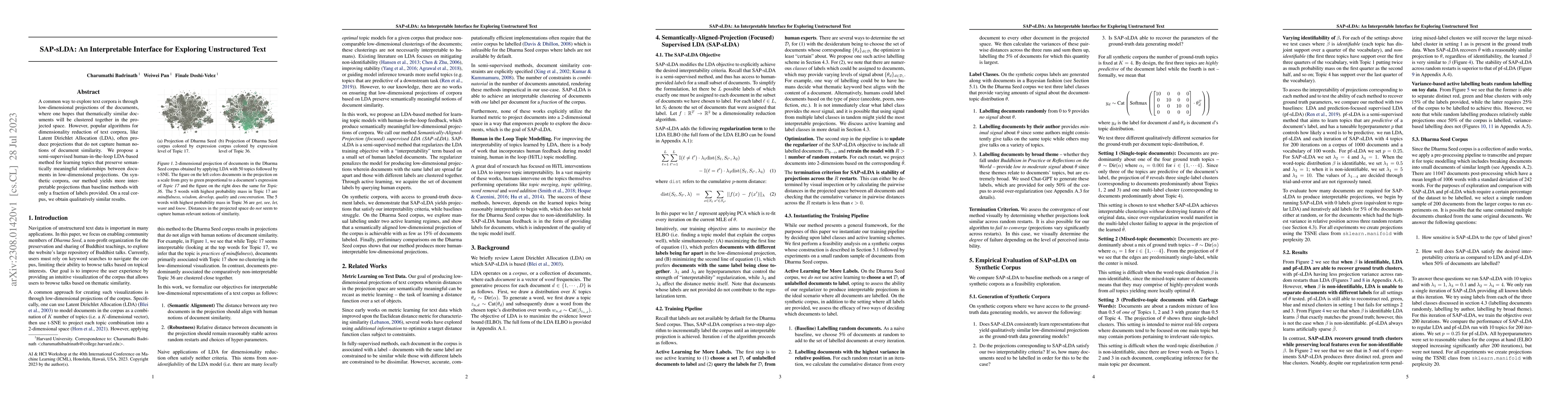 Thumbnail for SAP-sLDA: An Interpretable Interface for Exploring Unstructured Text