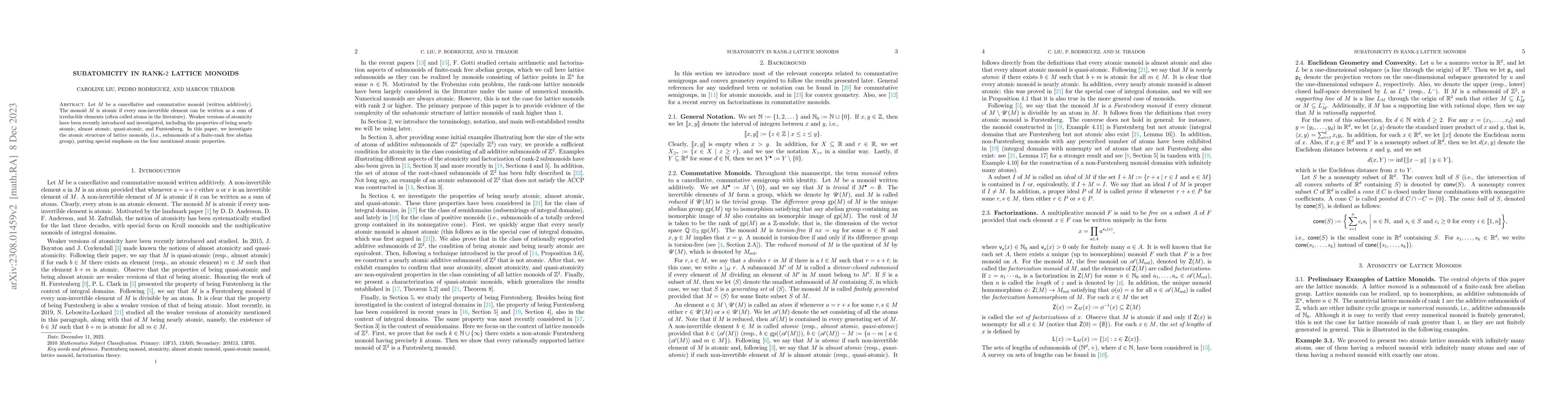 Thumbnail for Subatomicity in Rank-2 Lattice Monoids