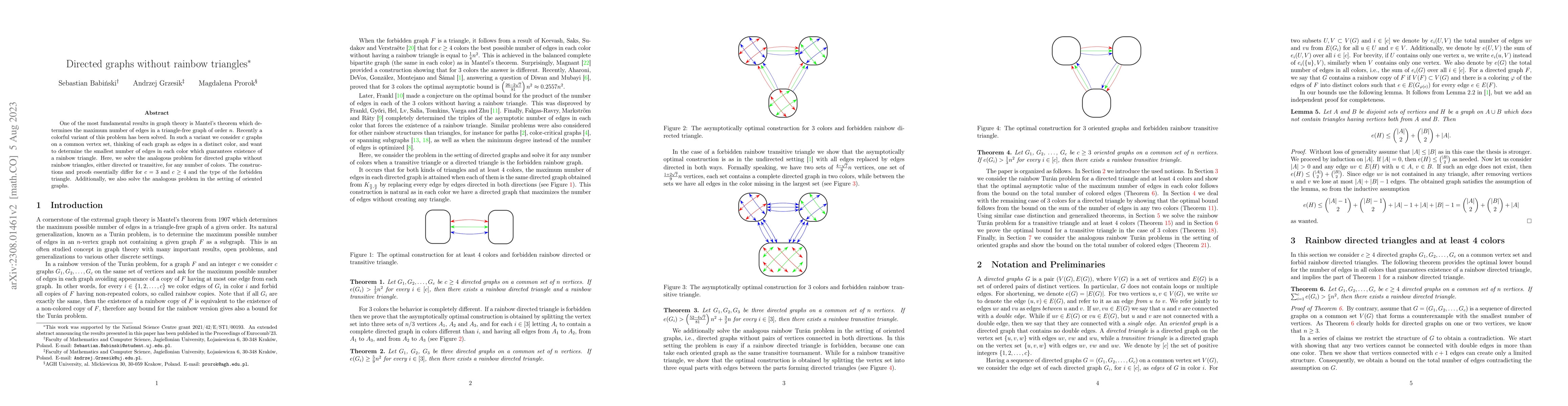 Thumbnail for Directed graphs without rainbow triangles
