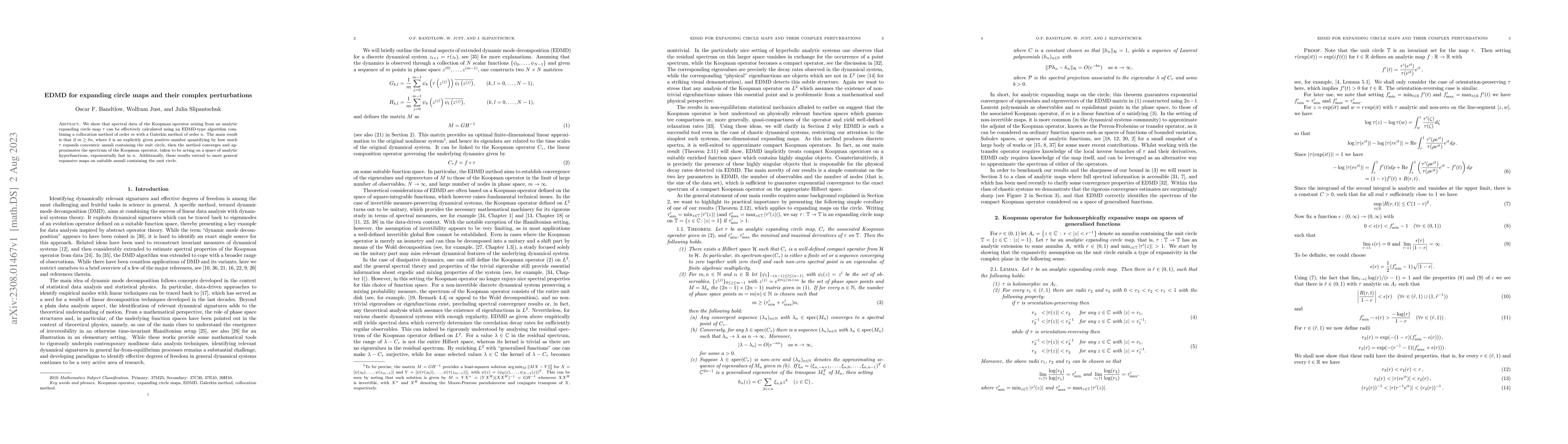 Thumbnail for EDMD for expanding circle maps and their complex perturbations