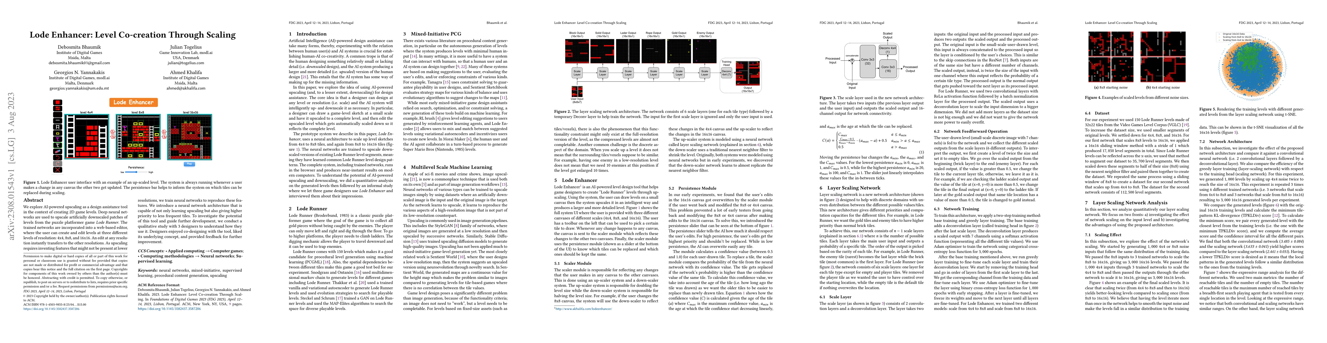 Thumbnail for Lode Enhancer: Level Co-creation Through Scaling