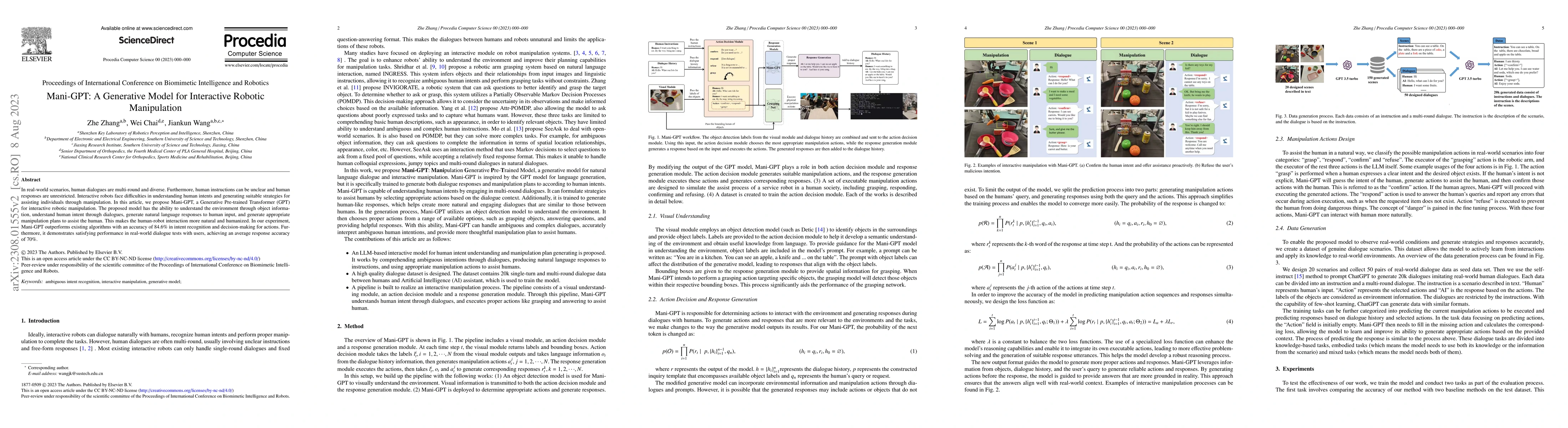 Thumbnail for Mani-GPT: A Generative Model for Interactive Robotic Manipulation