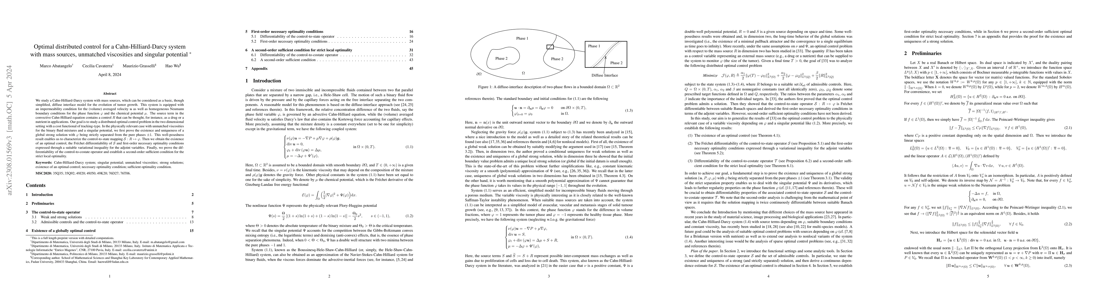 Thumbnail for Optimal Distributed Control for a Cahn-Hilliard-Darcy System with Mass
  Sources, Unmatched Viscosities and Singular Potential