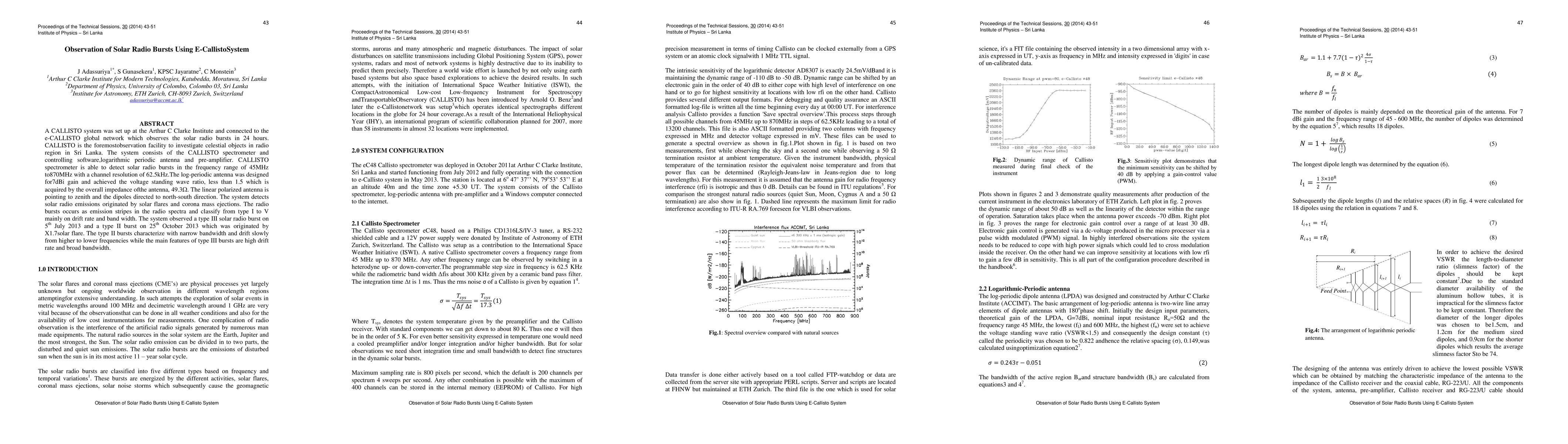 Thumbnail for Observation of Solar Radio Bursts Using E-CallistoSystem