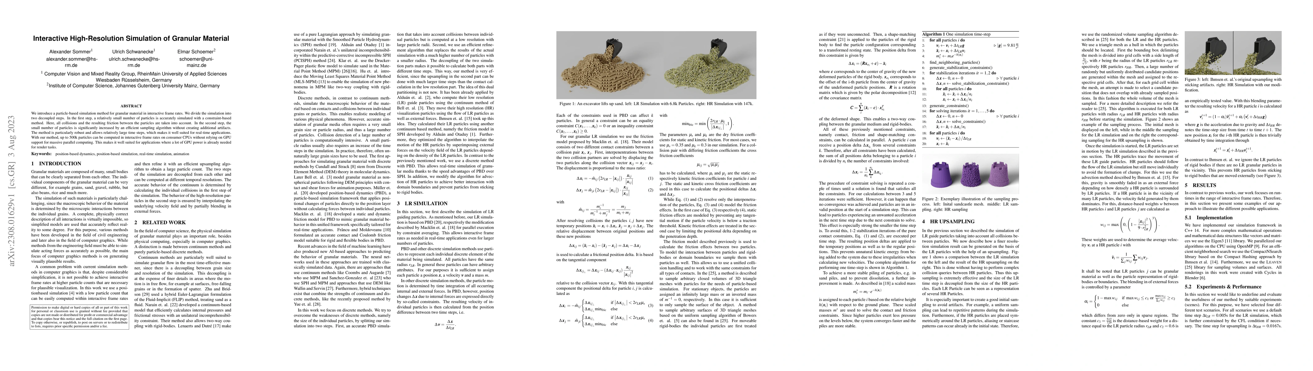 Thumbnail for Interactive High-Resolution Simulation of Granular Material