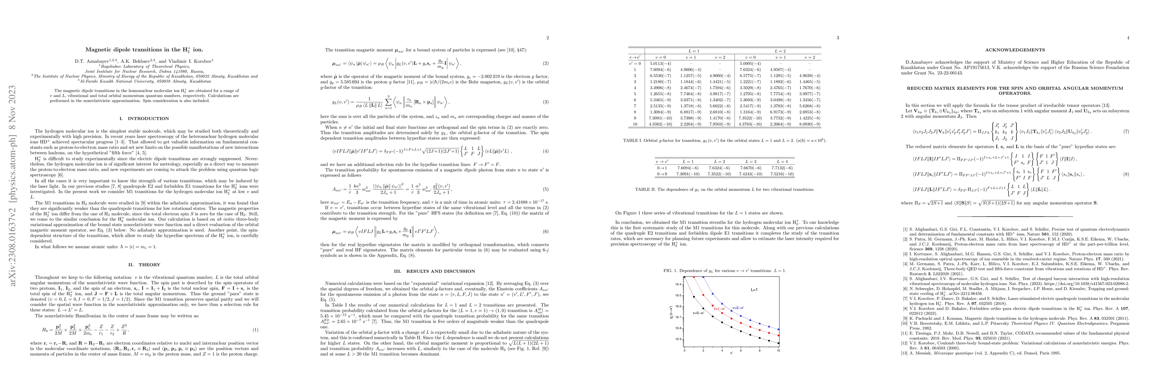 Thumbnail for Magnetic dipole transitions in the H$_2^+$ ion