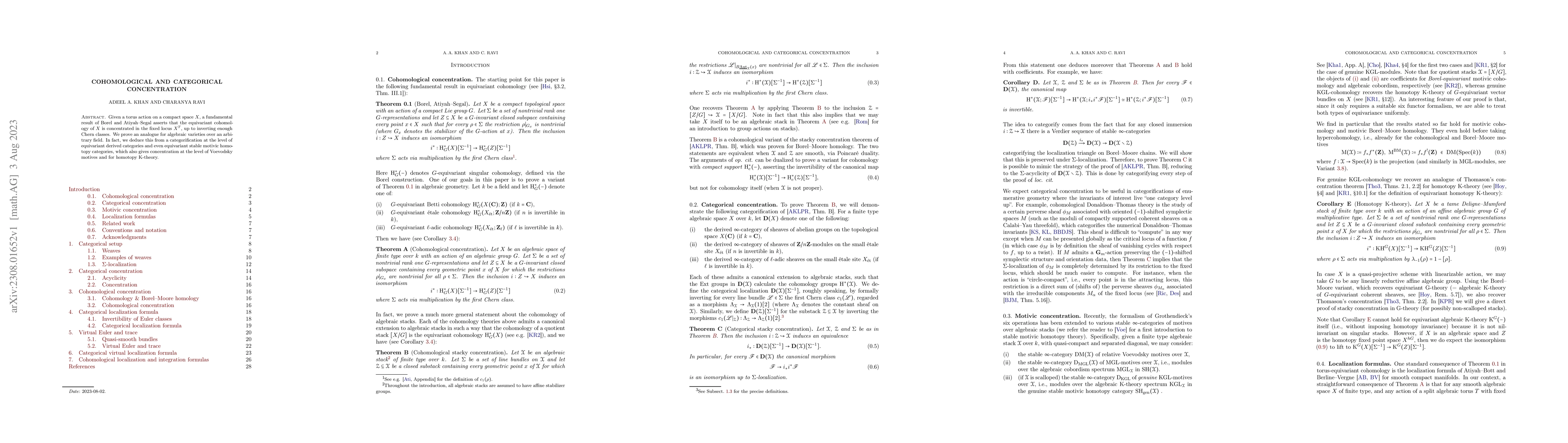 Thumbnail for Cohomological and categorical concentration