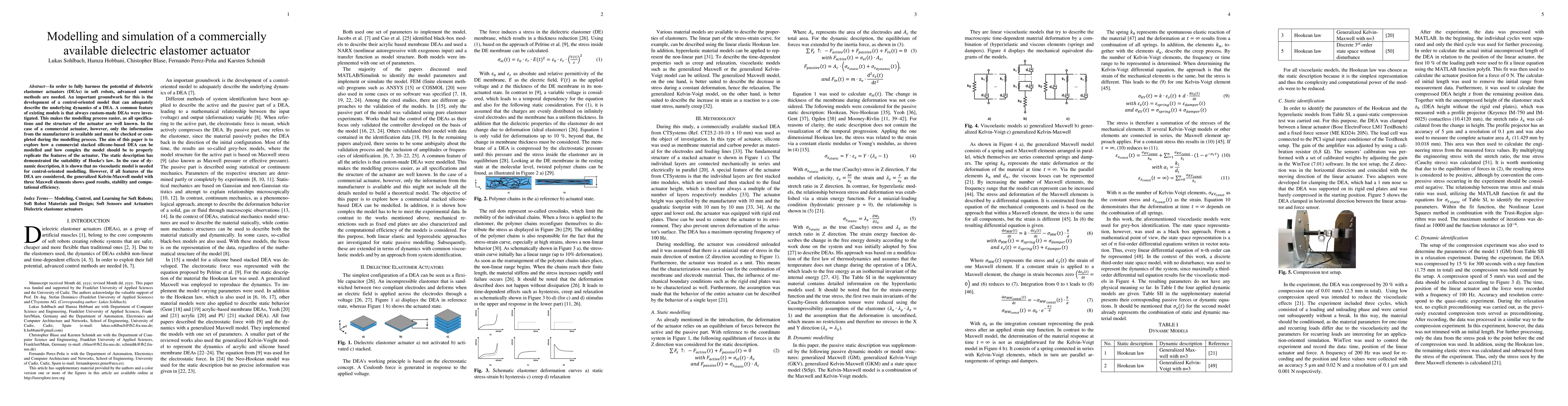 Thumbnail for Modelling and simulation of a commercially available dielectric
  elastomer actuator