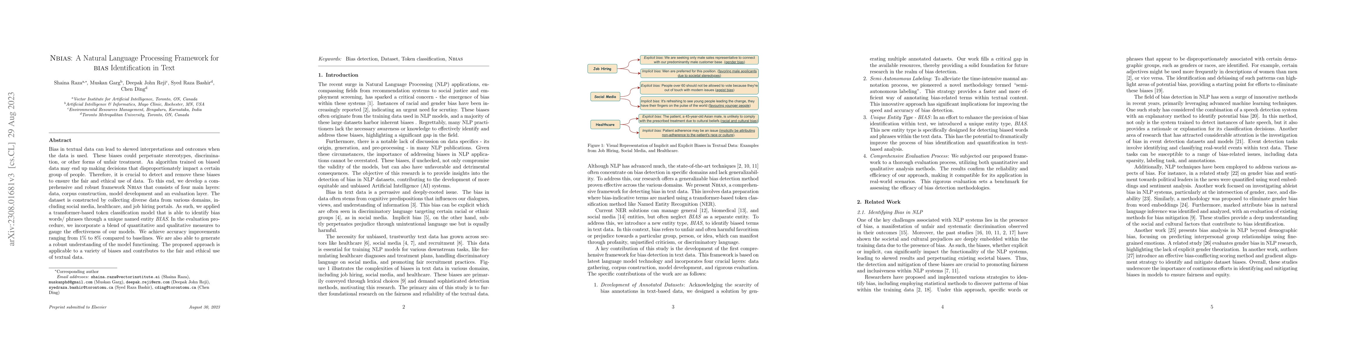 Thumbnail for NBIAS: A Natural Language Processing Framework for Bias Identification
  in Text