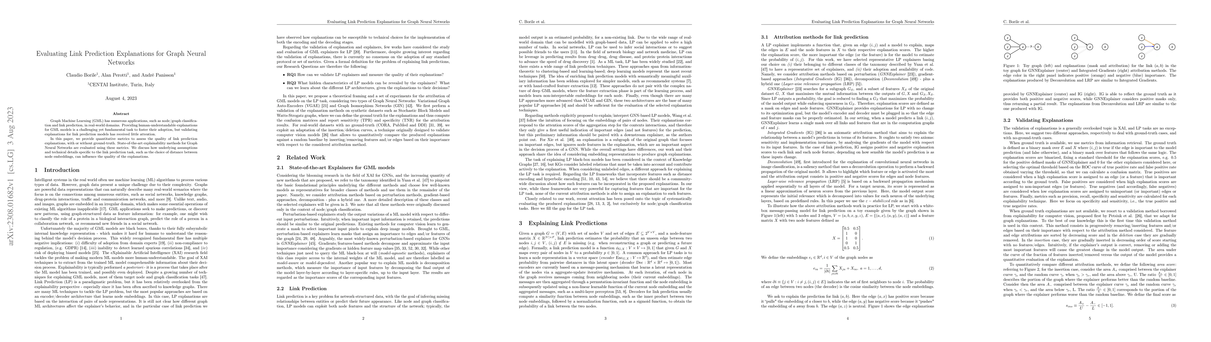 Thumbnail for Evaluating Link Prediction Explanations for Graph Neural Networks