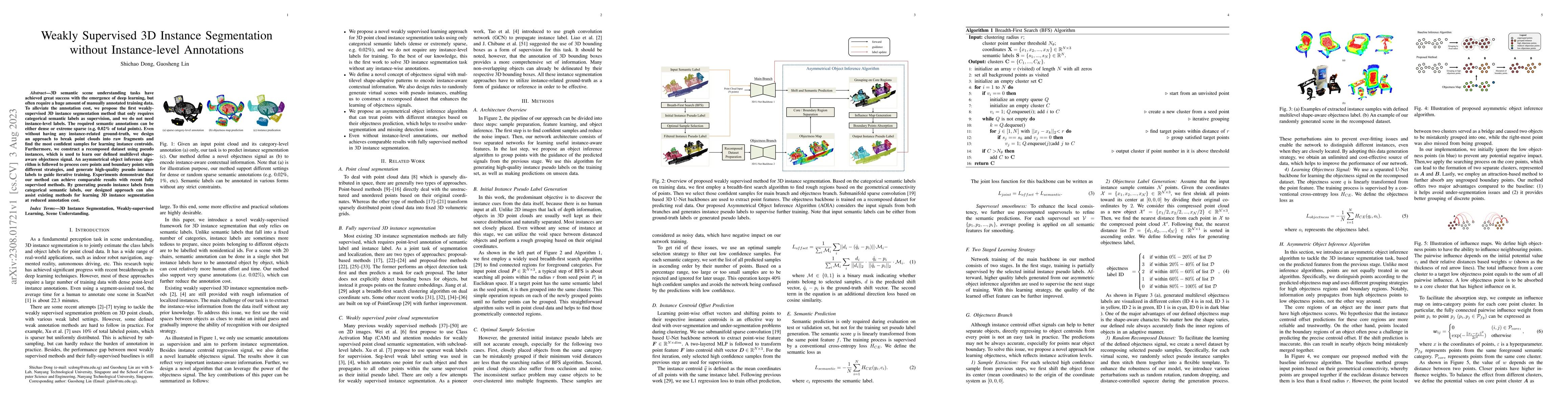 Thumbnail for Weakly Supervised 3D Instance Segmentation without Instance-level
  Annotations
