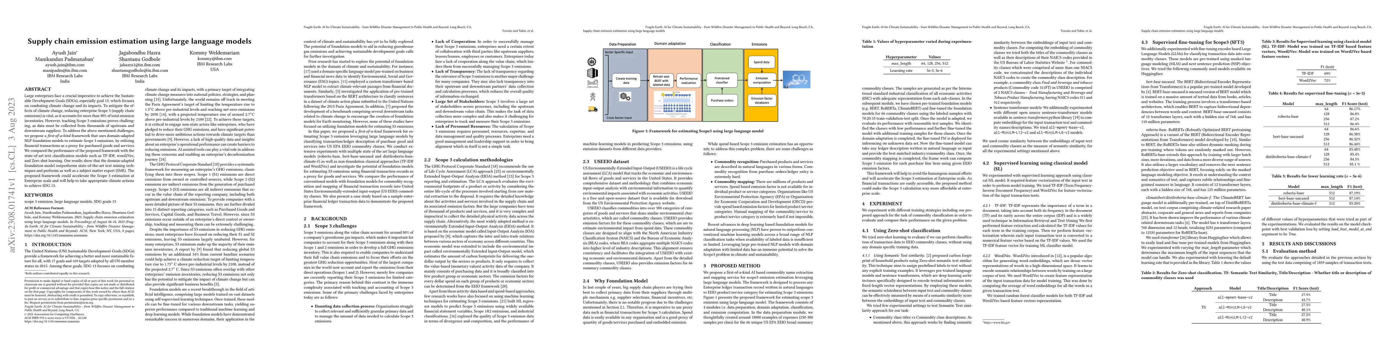 Thumbnail for Supply chain emission estimation using large language models