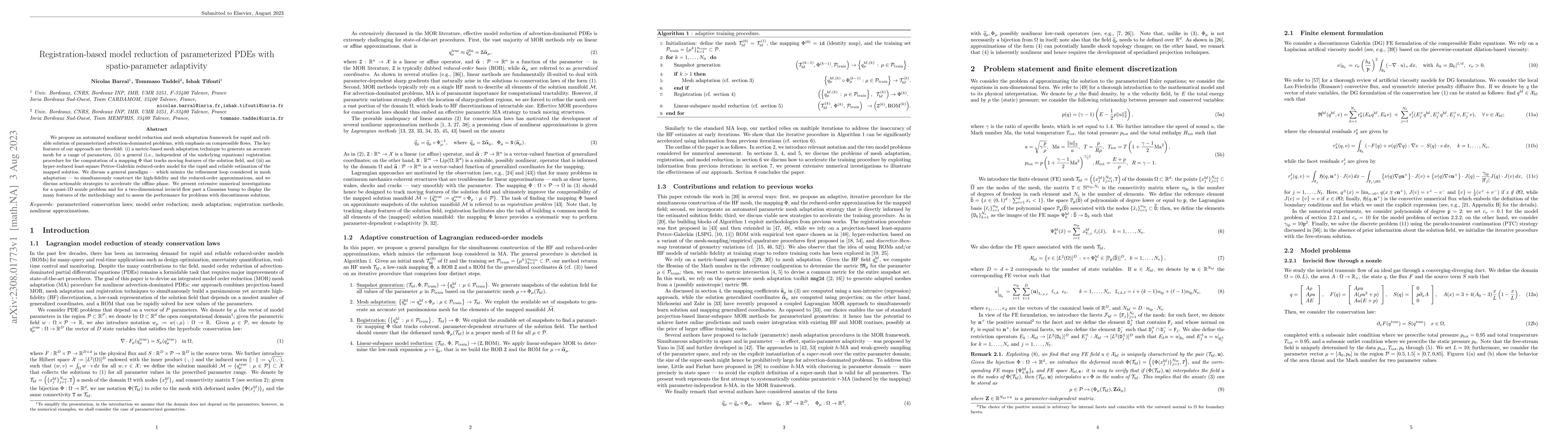 Thumbnail for Registration-based model reduction of parameterized PDEs with
  spatio-parameter adaptivity