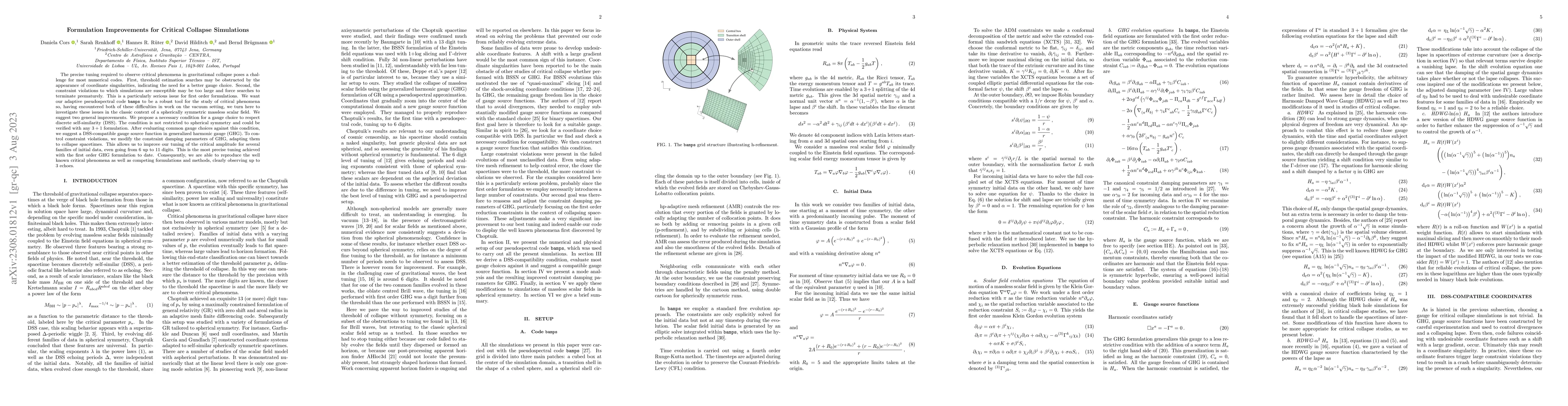 Thumbnail for Formulation Improvements for Critical Collapse Simulations