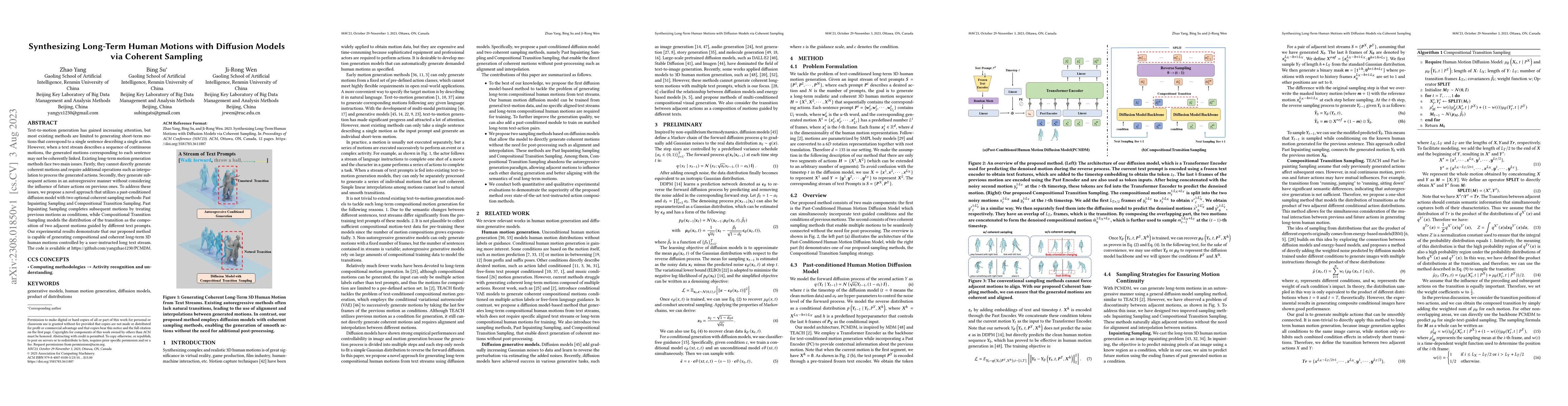 Thumbnail for Synthesizing Long-Term Human Motions with Diffusion Models via Coherent
  Sampling