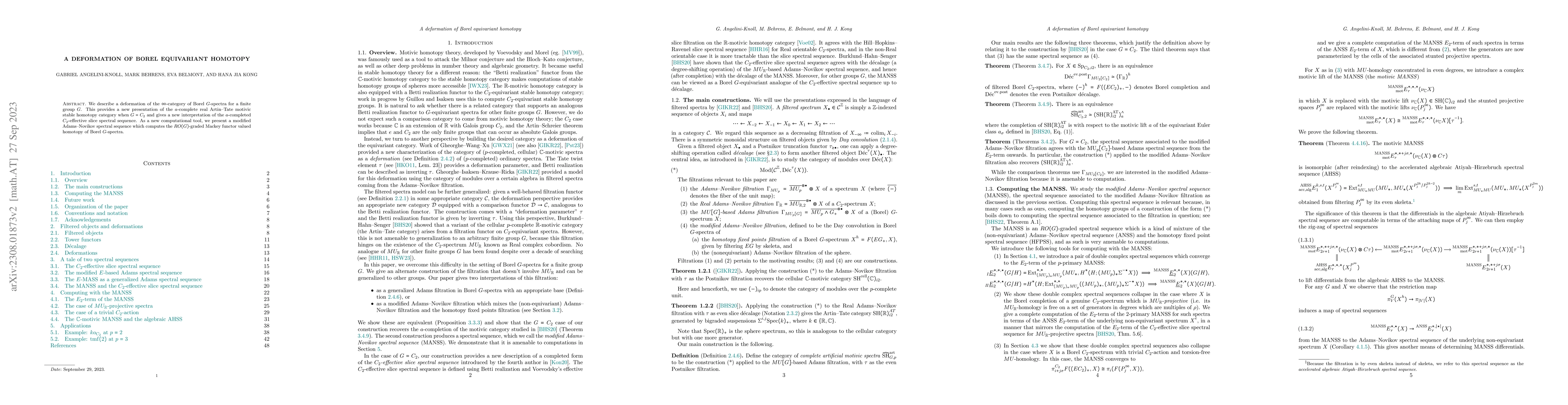 Thumbnail for A deformation of Borel equivariant homotopy