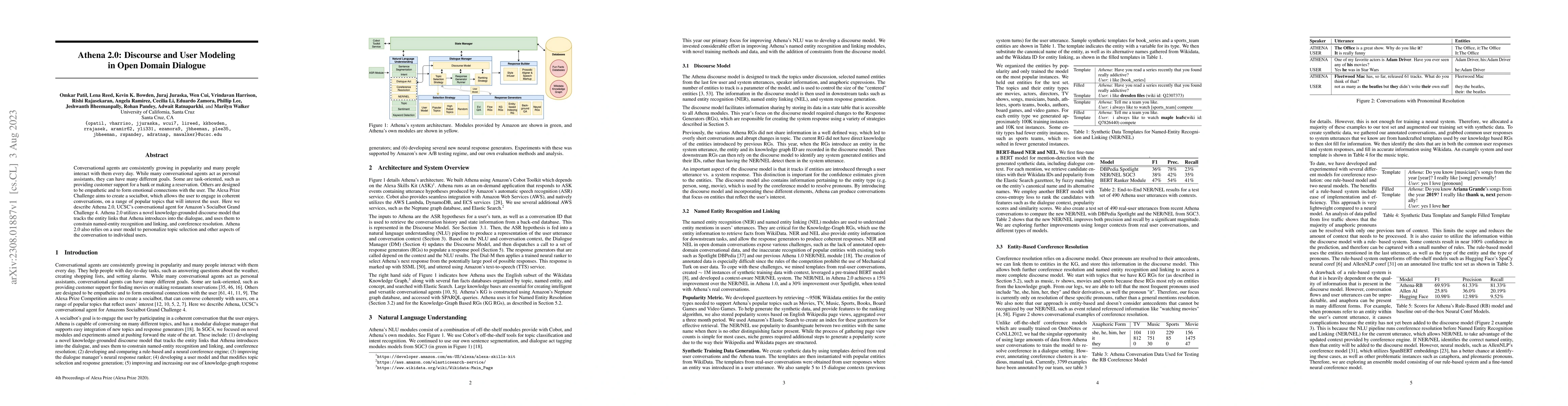Thumbnail for Athena 2.0: Discourse and User Modeling in Open Domain Dialogue