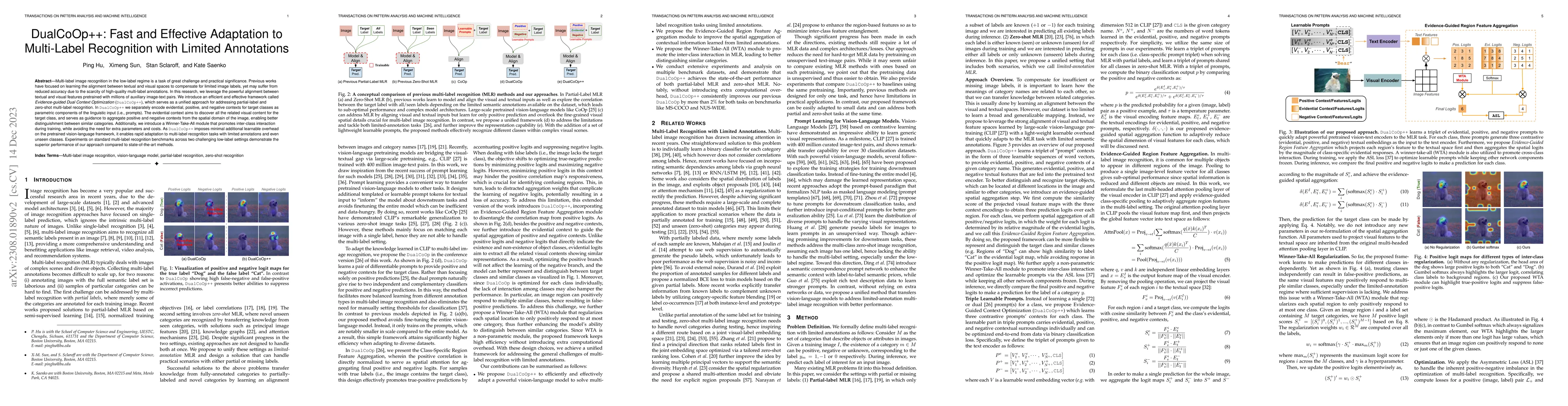 Thumbnail for DualCoOp++: Fast and Effective Adaptation to Multi-Label Recognition
  with Limited Annotations