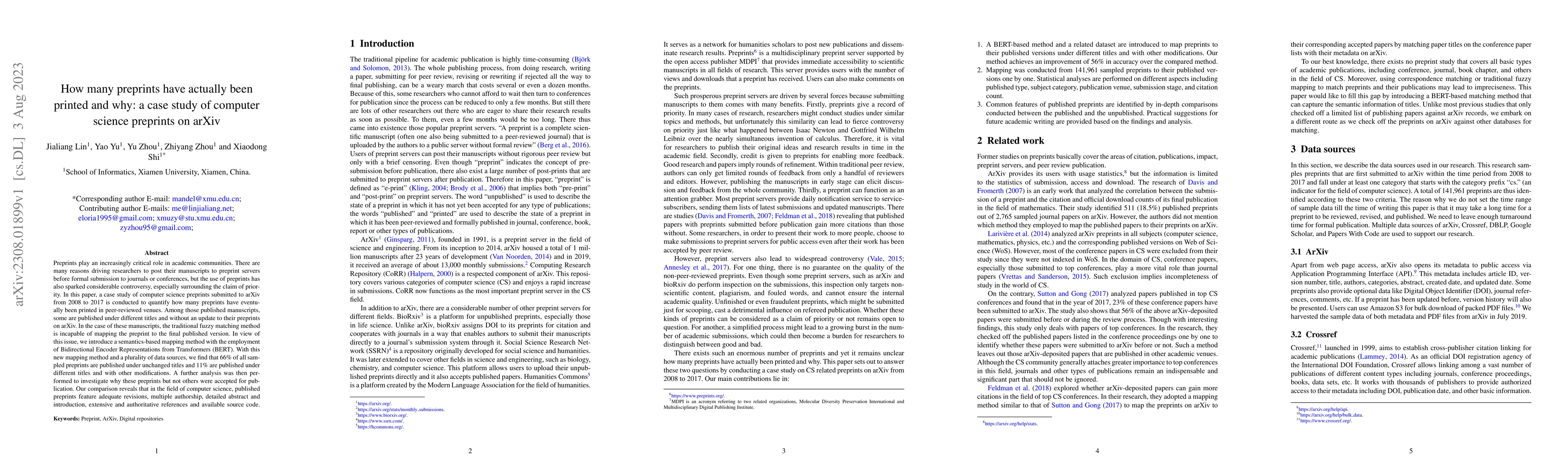 Thumbnail for How many preprints have actually been printed and why: a case study of
  computer science preprints on arXiv