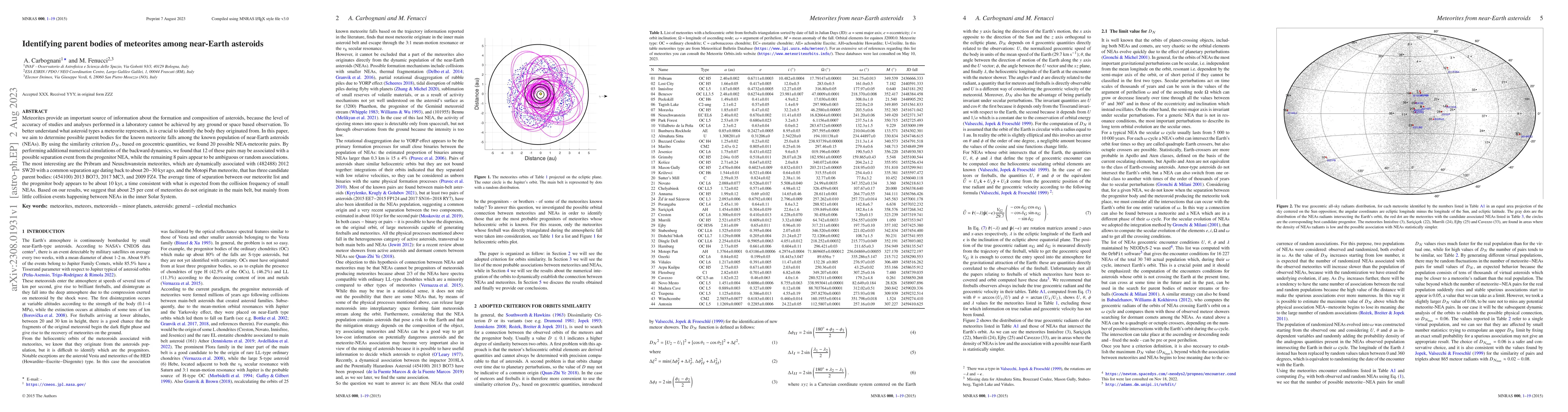 Thumbnail for Identifying parent bodies of meteorites among near-Earth asteroids