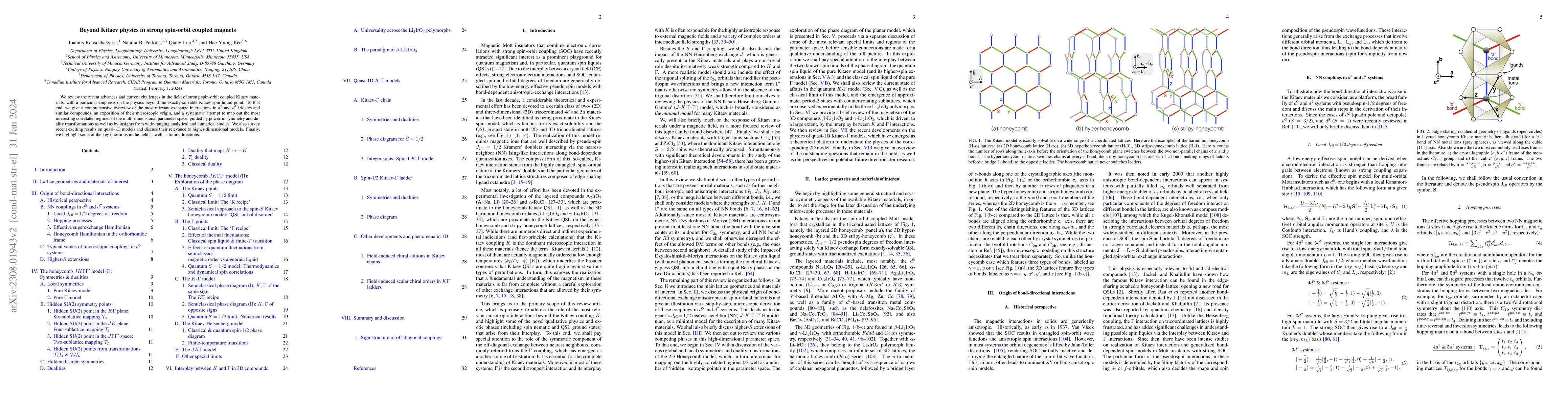 Thumbnail for Beyond Kitaev physics in strong spin-orbit coupled magnets