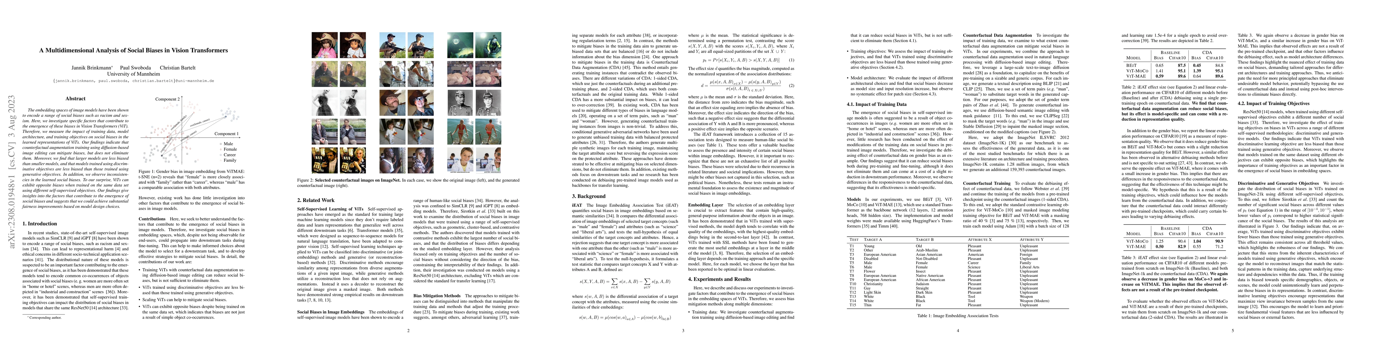 Thumbnail for A Multidimensional Analysis of Social Biases in Vision Transformers