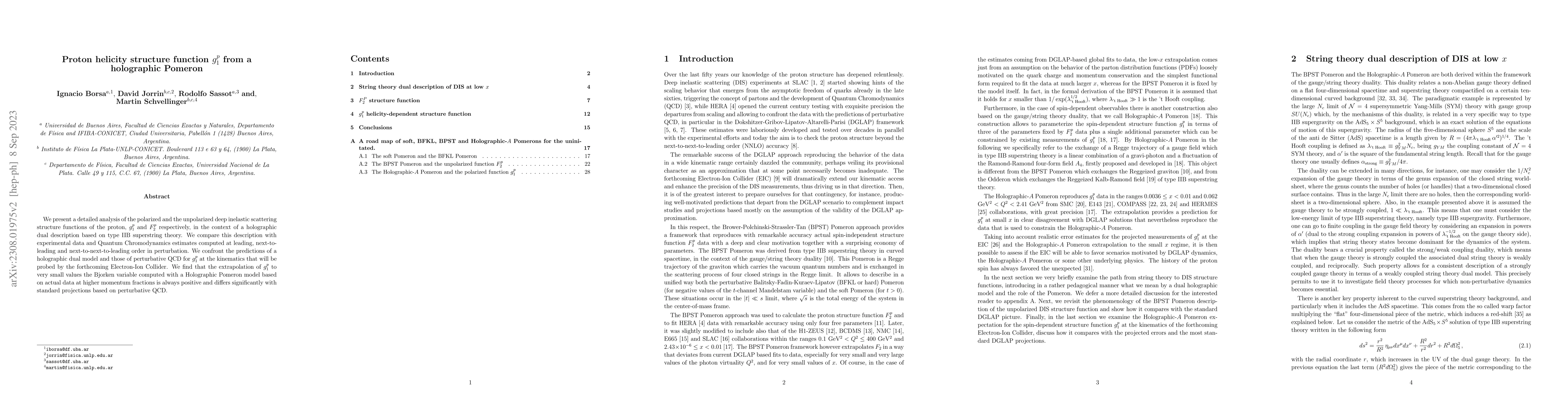 Thumbnail for Proton helicity structure function g_1^p from a holographic Pomeron