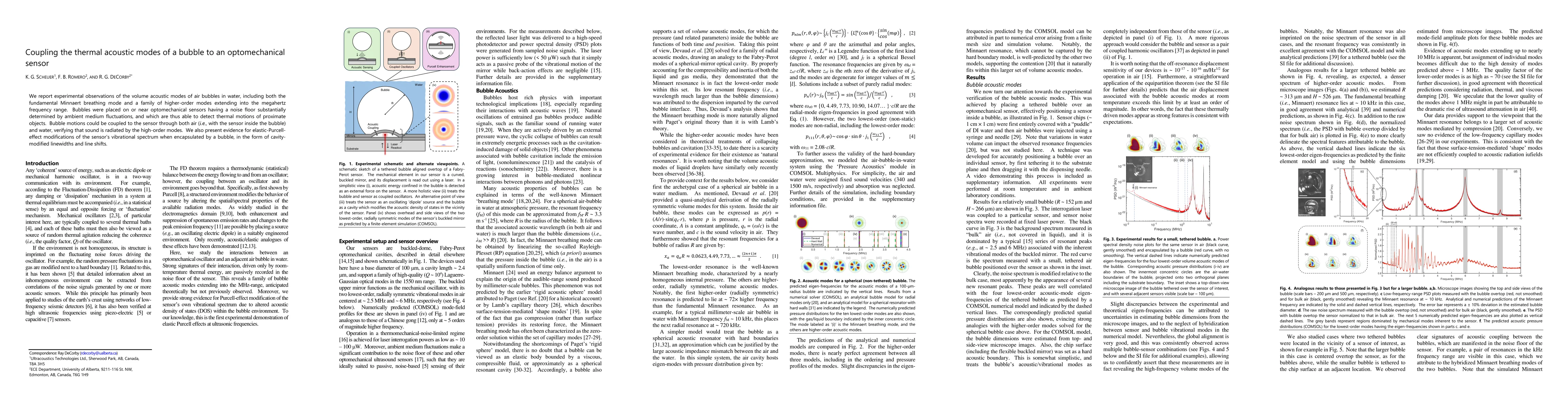 Thumbnail for Coupling the thermal acoustic modes of a bubble to an optomechanical
  sensor